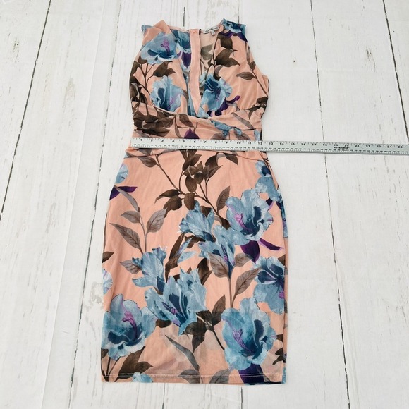 Charlotte Russe Size S Floral Mesh Lined Dress - Picture 8 of 10